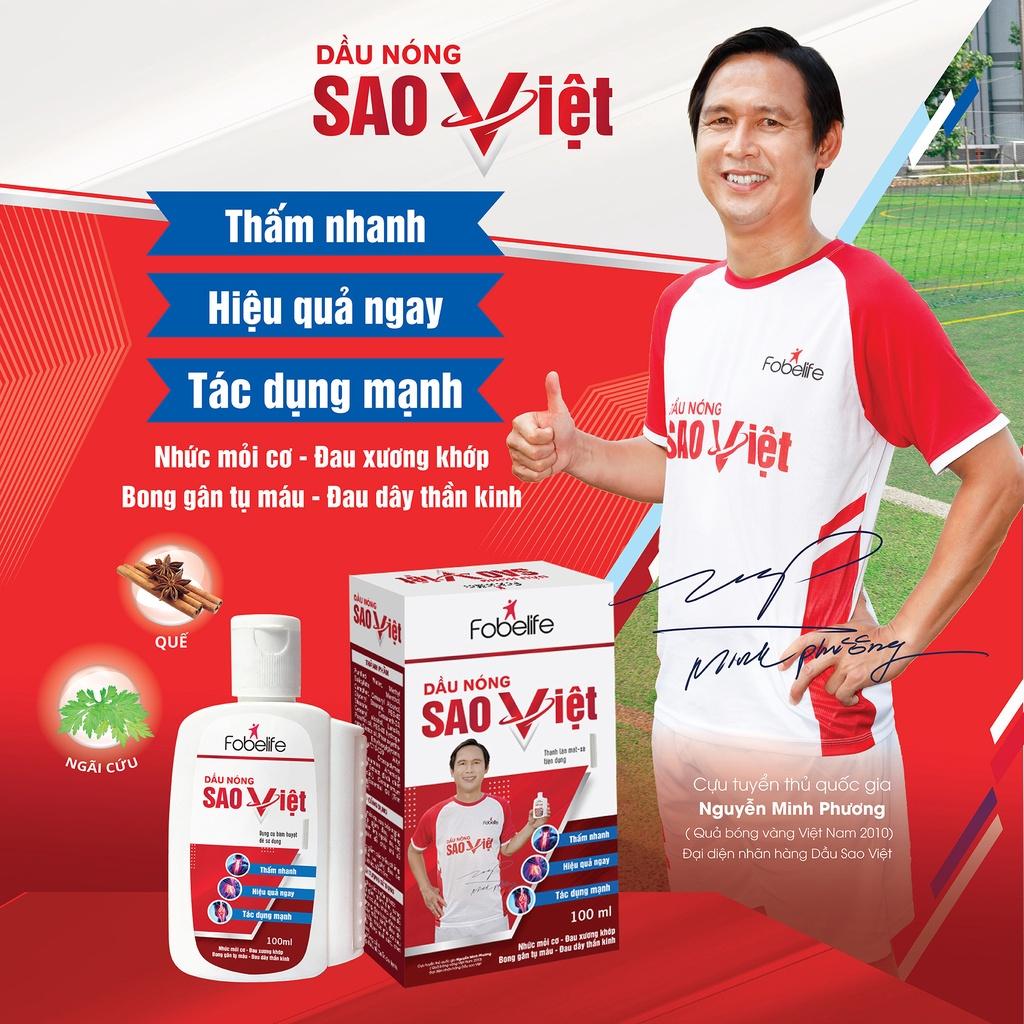 Dầu Nóng Sao Việt Fobelife Xoa Bóp Bong Gân, Đau Nhức Xương Khớp - Chai 60/100ml