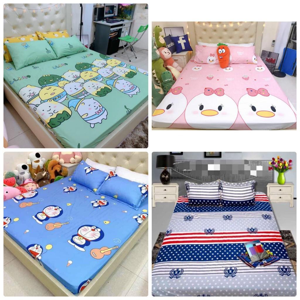 Bộ Ga Gối Cotton Poly Hè Thu 3 Món - Siêu Sale Đủ Kích Thước