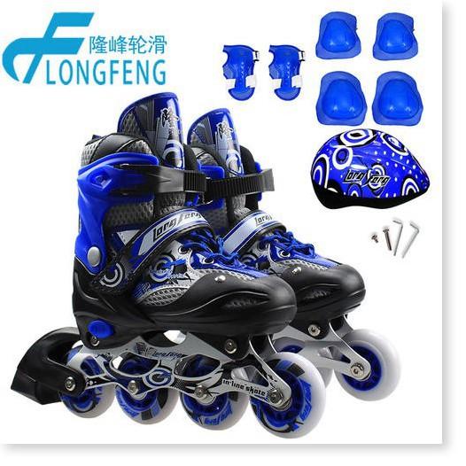 Giày patin longfeng 906 có thể điều chỉnh to nhỏ giành cho trẻ em và người lớn