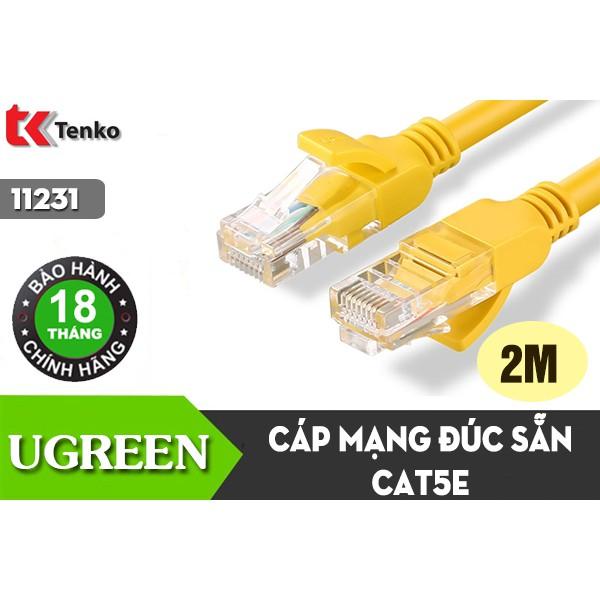 Cáp mạng đúc sẵn Cat5e Ugreen Từ 1M Đến 10M - Hàng chính hãng