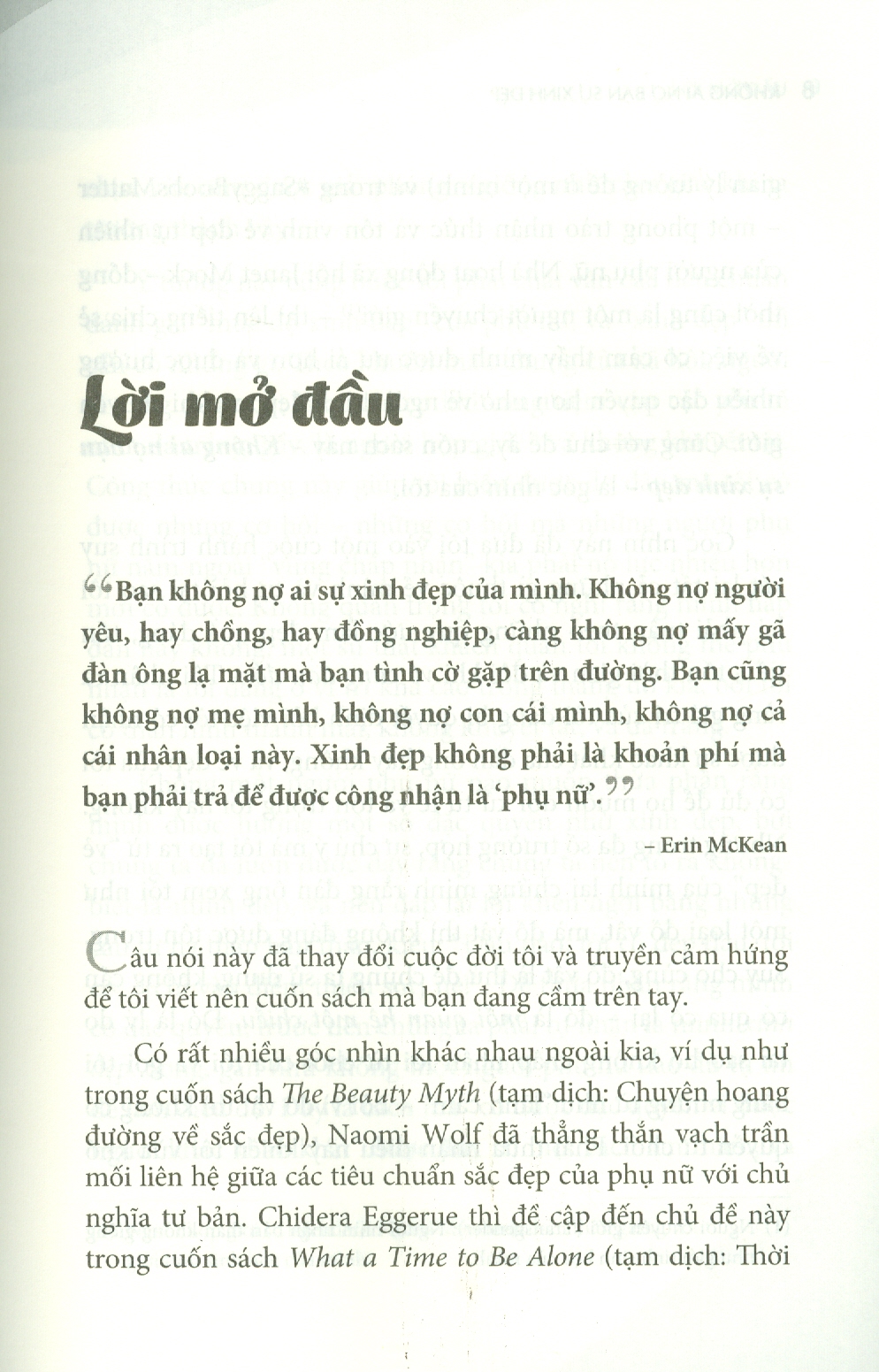 Không Ai Nợ Bạn Sự Xinh Đẹp - Women Don't Owe You Pretty 16+