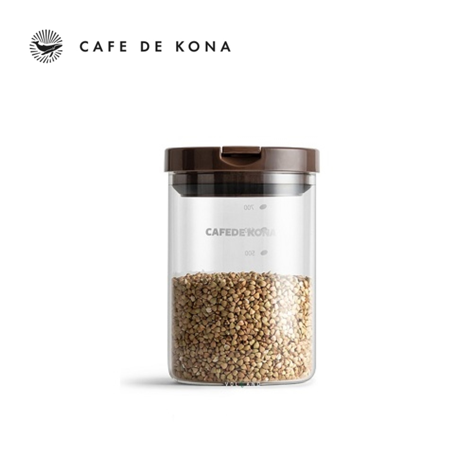 Hũ thuỷ tinh đựng cà phê có van 1 chiều CAFE DE KONA