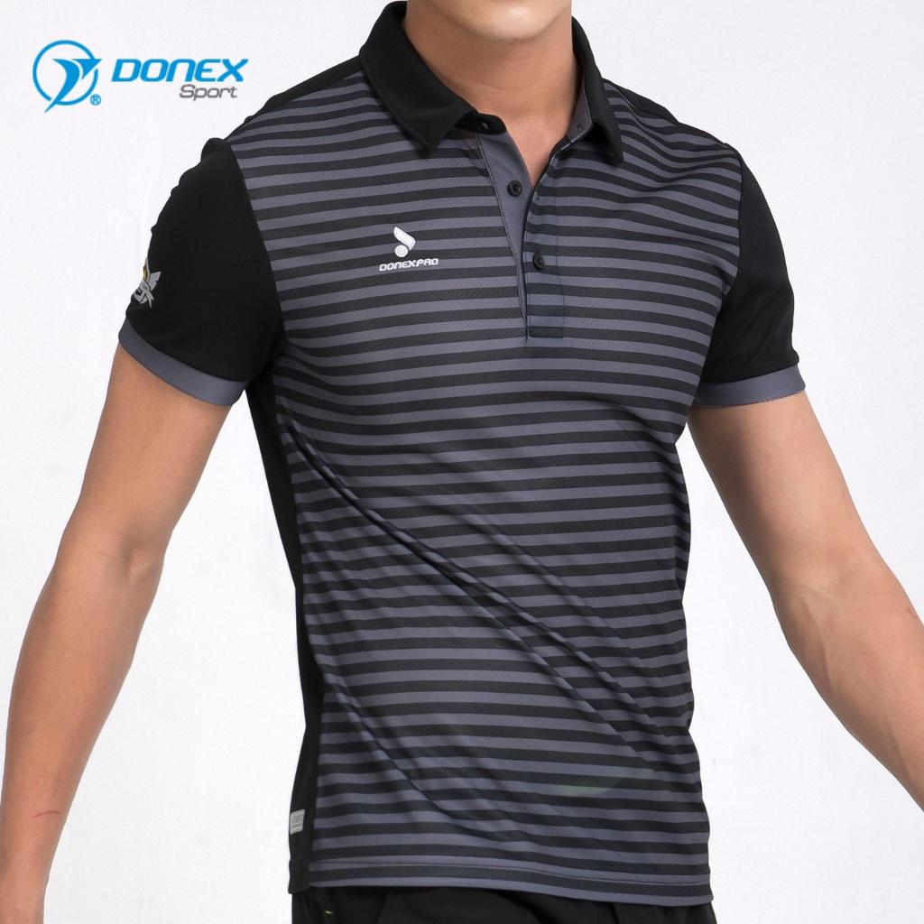 Áo Thể Thao Nam Cổ Polo DONEXPRO Thiết Kế Năng Động, Vải Thun Xốp Grand Cao Cấp, Chuyên Dụng, Co Giãn MC-9024