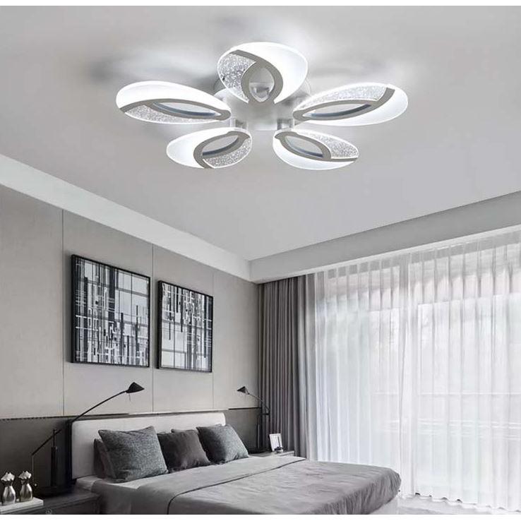 Đèn trần với 3 chế độ ánh sáng trang trí nội thất sang trọng - kèm điều khiển từ xa - .