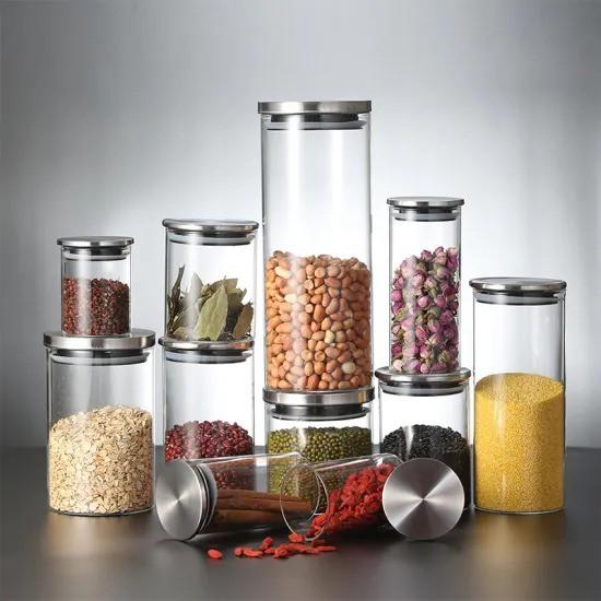 Hũ thủy tinh tròn nắp inox hít kín hơi 750ml Sapata - 1L- 1.5L - 2L