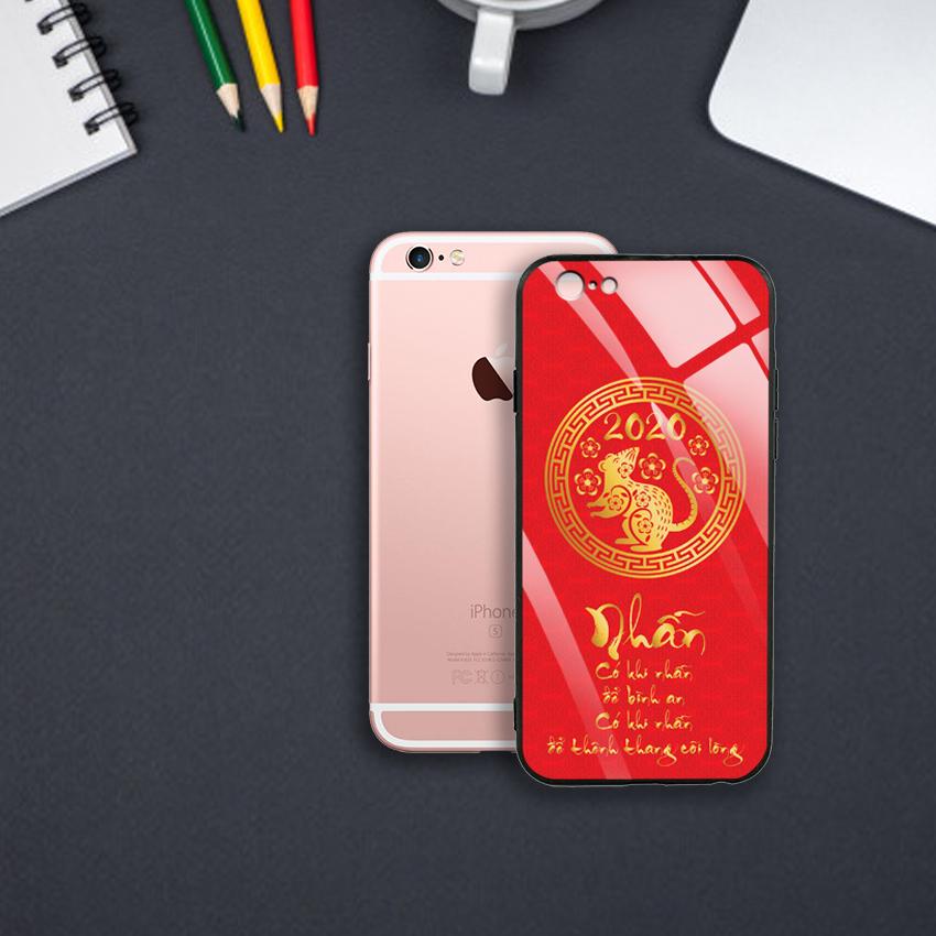 Ốp Lưng Mạ Màu Vàng Ánh Kim cho điện thoại Iphone 6 Plus / 6S Plus - 03002 7988 MOUSE08 - NHẪN - Hàng Chính Hãng