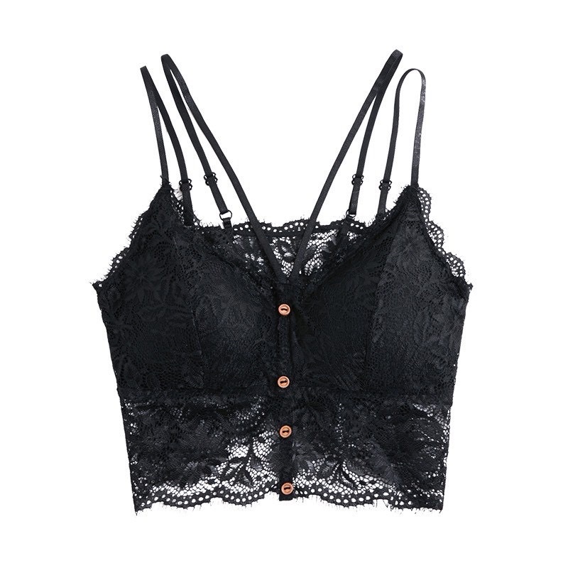 Aó Bra ren nữ 2 dây hoa - 4 khuy đệm mỏng ,mềm cao cấp siêu thoáng mát và gợi cảm tôn vòng 1 thêm sexy thêm quyến rũ
