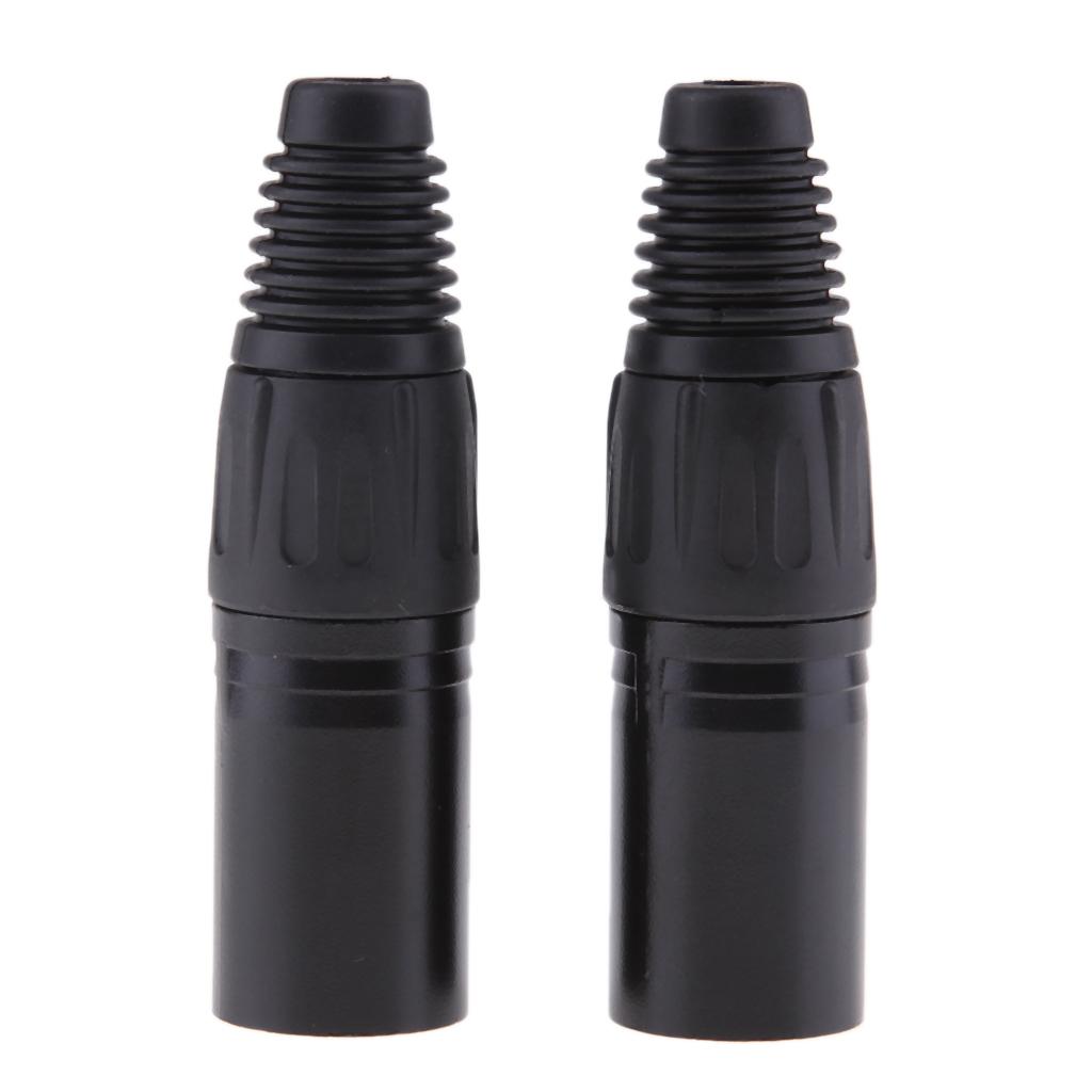 2 Pieces 5 Pin XLR Male Cable