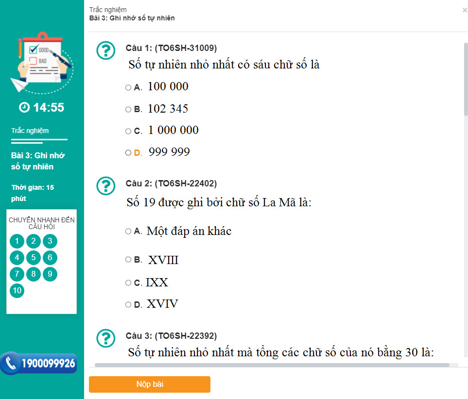 Khóa học SỐ HỌC 6 - CƠ BẢN + NÂNG CAO thầy Quốc Sơn - 09 tháng