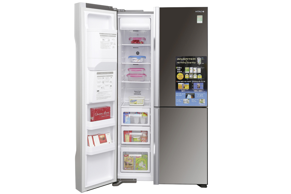 Tủ Lạnh Side By Side Inverter Hitachi R-M700gpgv2x-Mbw (584l) - Hàng Chính Hãng