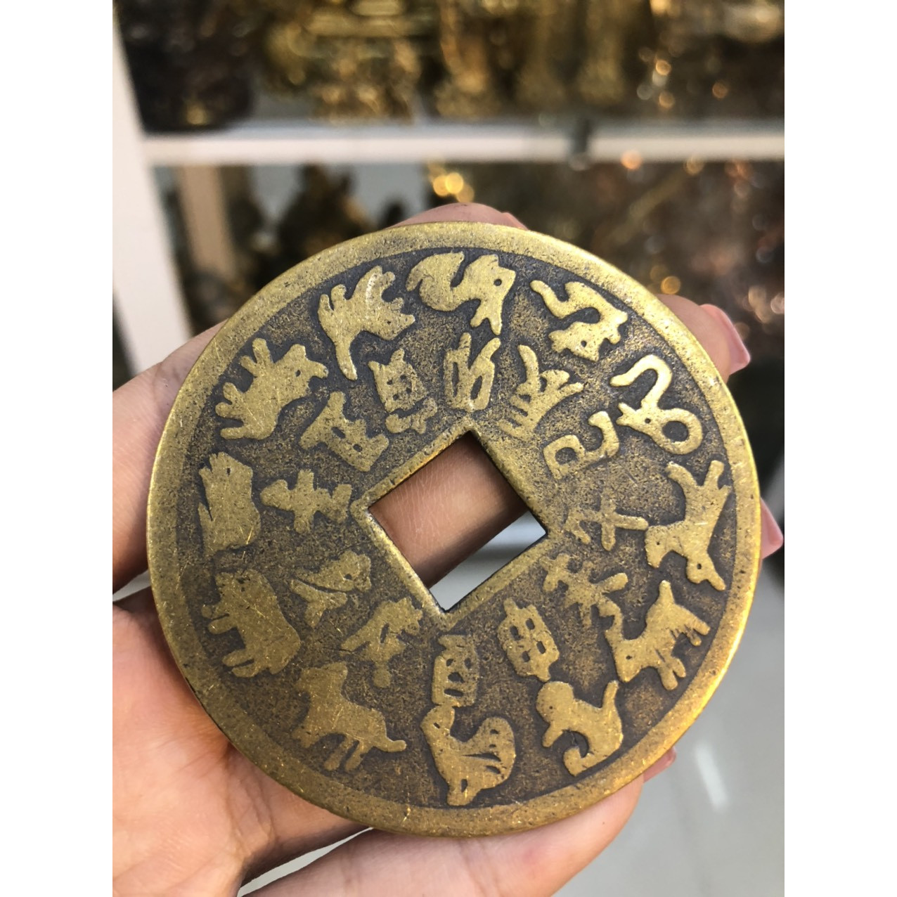 Đồng xu 6 phân 12 con giáp bằng đồng