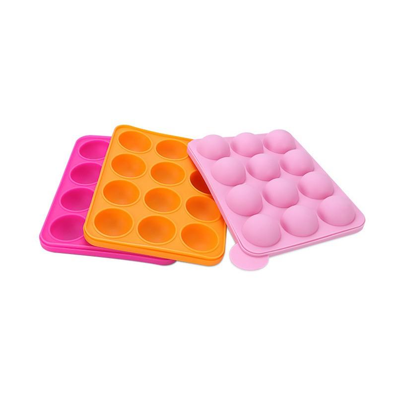 Khuôn silicon làm KẸO MÚT viên tròn hình khối - SILICONKEO02