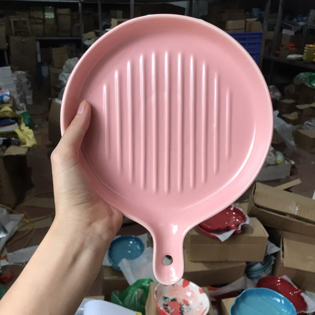 Green House - Set Bát Đĩa Màu Hồng Bát đĩa ăn cơm ăn mì, decor bàn ăn dễ thương