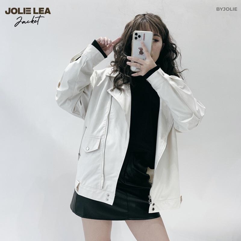 Áo khoác da LEA JACKET Byjolie da mềm dày dặn lót lụa