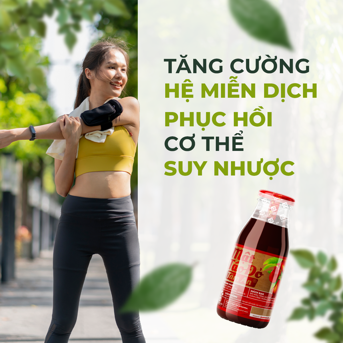 MẬT TÁO ĐỎ THUẦN CHAY HỖ TRỢ BỔ MÁU ĐẸP DA (250ML)