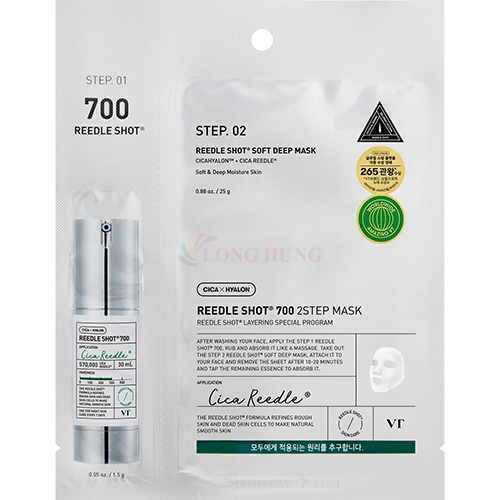 Set Tinh chất vi kim VT 700 Reedle Shot (1.5g) + Mặt nạ Deep Mask (25g) - Hàng chính hãng