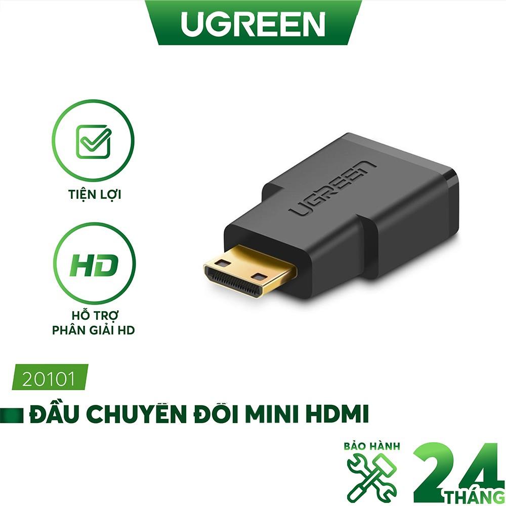 Đầu chuyển mini HDMI dài 25mm UGREEN 20101 - Hàng chính hãng