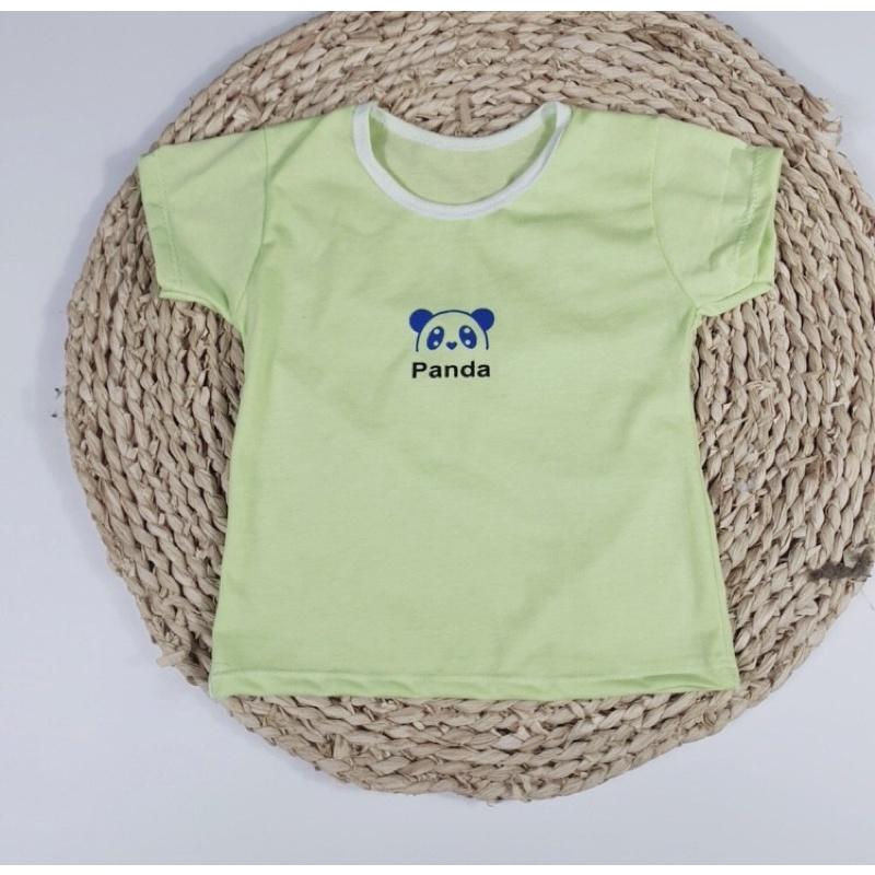 Áo phông hoạt hình cotton phối viền cho bé
