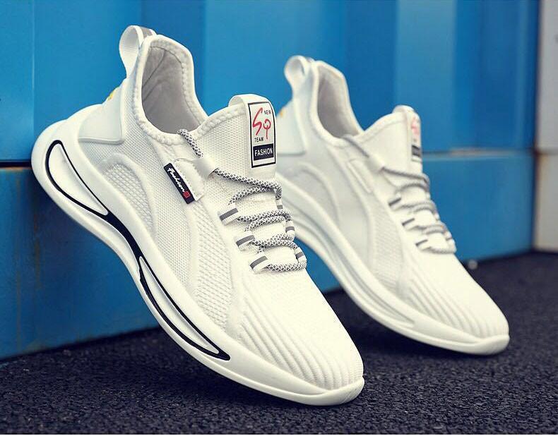Giày Thể Thao Vải Nam Sneaker Sợi Dệt Cao Cấp Dáng Tăng Chiều Cao G160