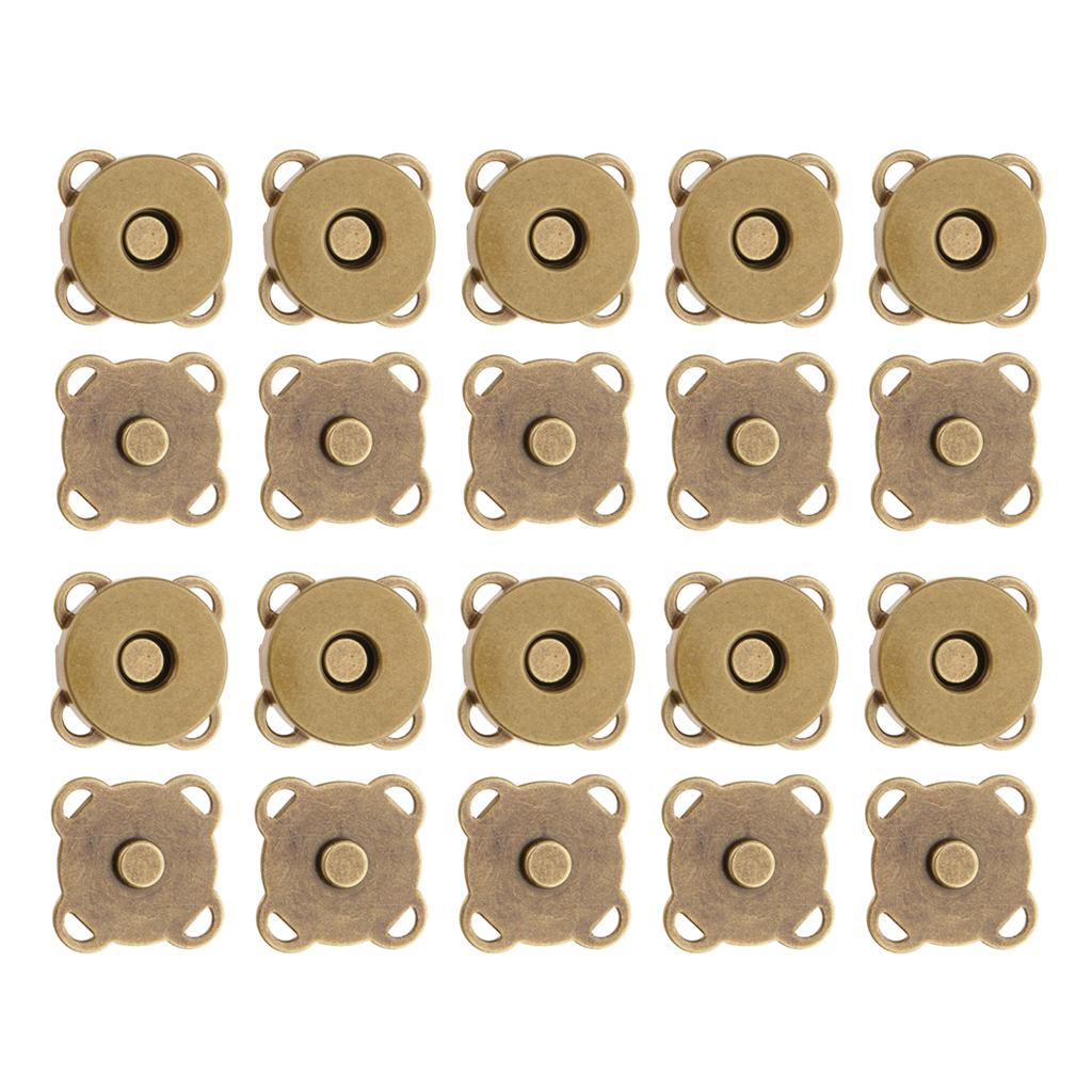 20 Bộ Từ Tính Móc Cài Khóa Hít Nút Bấm Dành Cho Ví Túi Xách Túi May Thủ Công