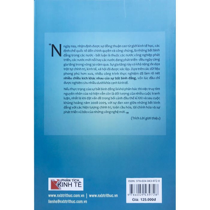 TUYỂN TẬP BẤT BÌNH ĐẲNG - Nhóm phân tích kinh tế (tuyển chọn và dịch) - (bìa mềm)