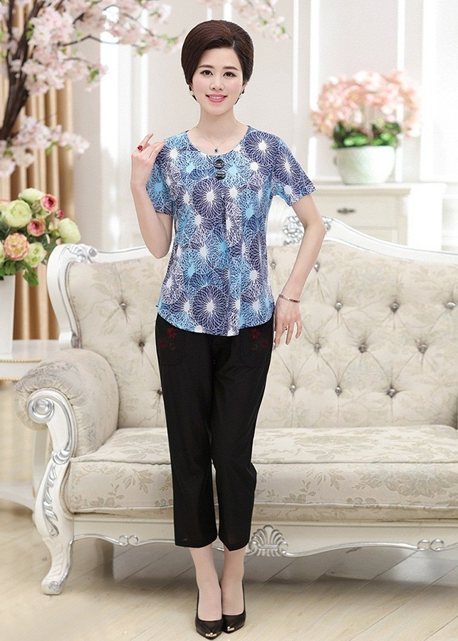 Bộ Đồ Mặc Nhà Nữ Cho Người Trung Niên, Người Lớn Tuổi NG33