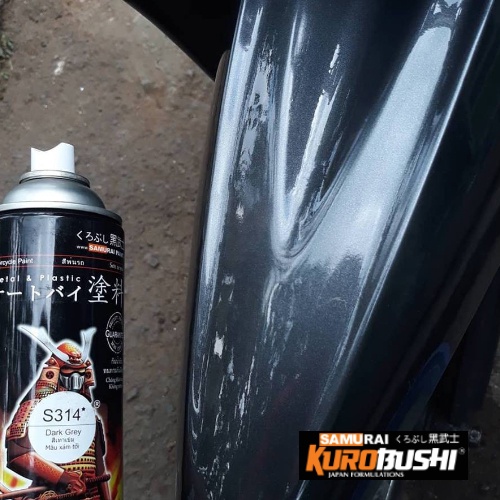 Sơn xịt Samurai Kurobushi - MÀU XÁM ĐẬM Suzuki S314 (400ml)