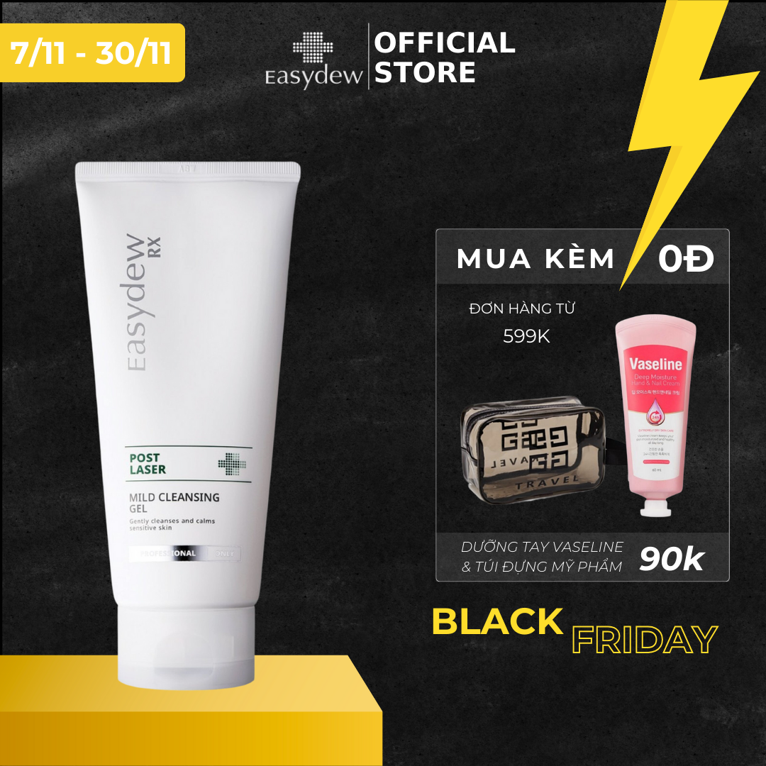 Sữa Rửa Mặt Dạng Gel Dịu Nhẹ Dành Cho Da Nhạy Cảm Easydew Rx Post Laser Mild Cleansing Gel 150ml