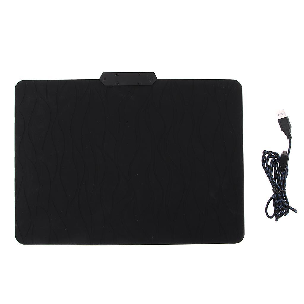 7 RGB Mode LED Gaming Mouse Pad Extra Large Size 14x11inch USB Powered