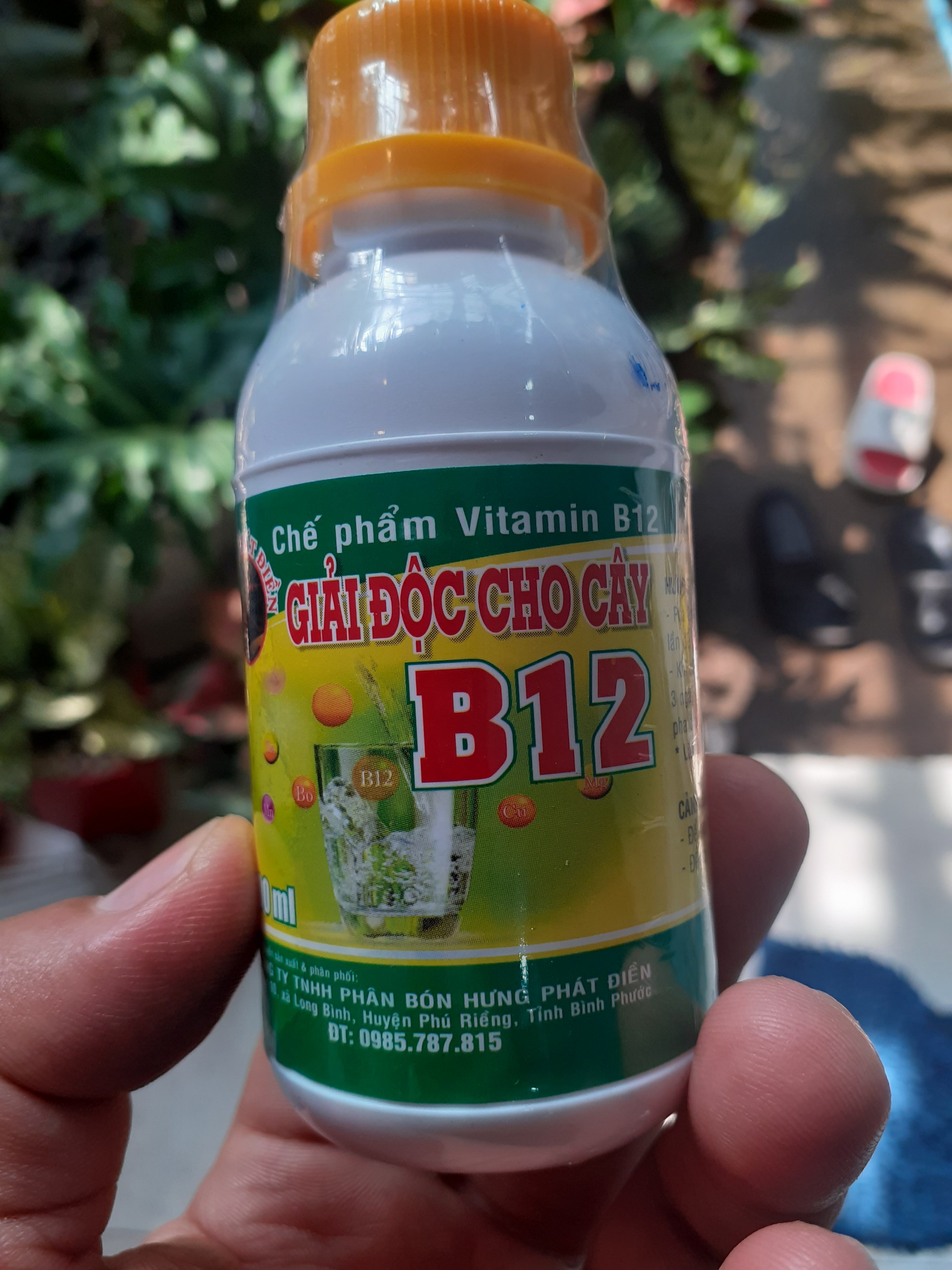 Vitamin B12 giải độc cho cây trồng