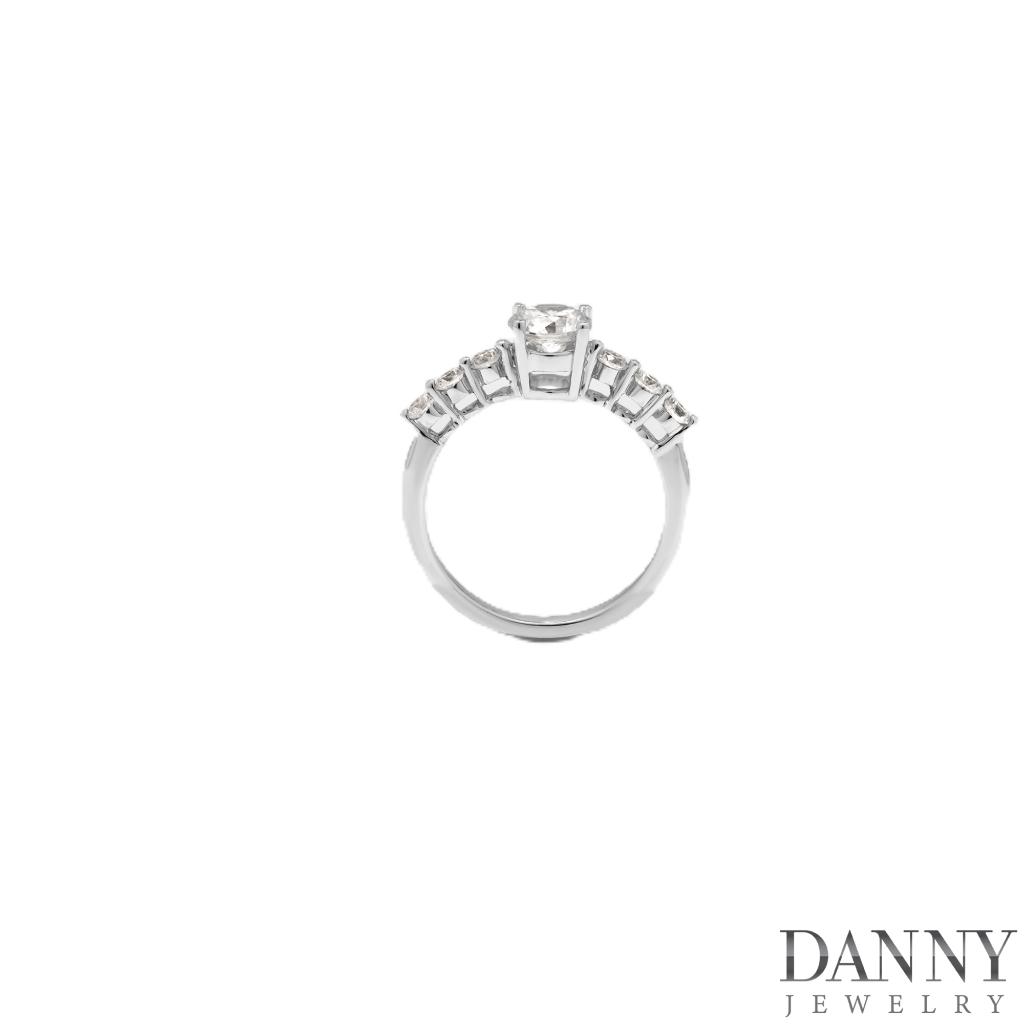 Nhẫn Đôi Danny Jewelry Bạc 925 Đính Đá CZ Xi Rhodium N0099