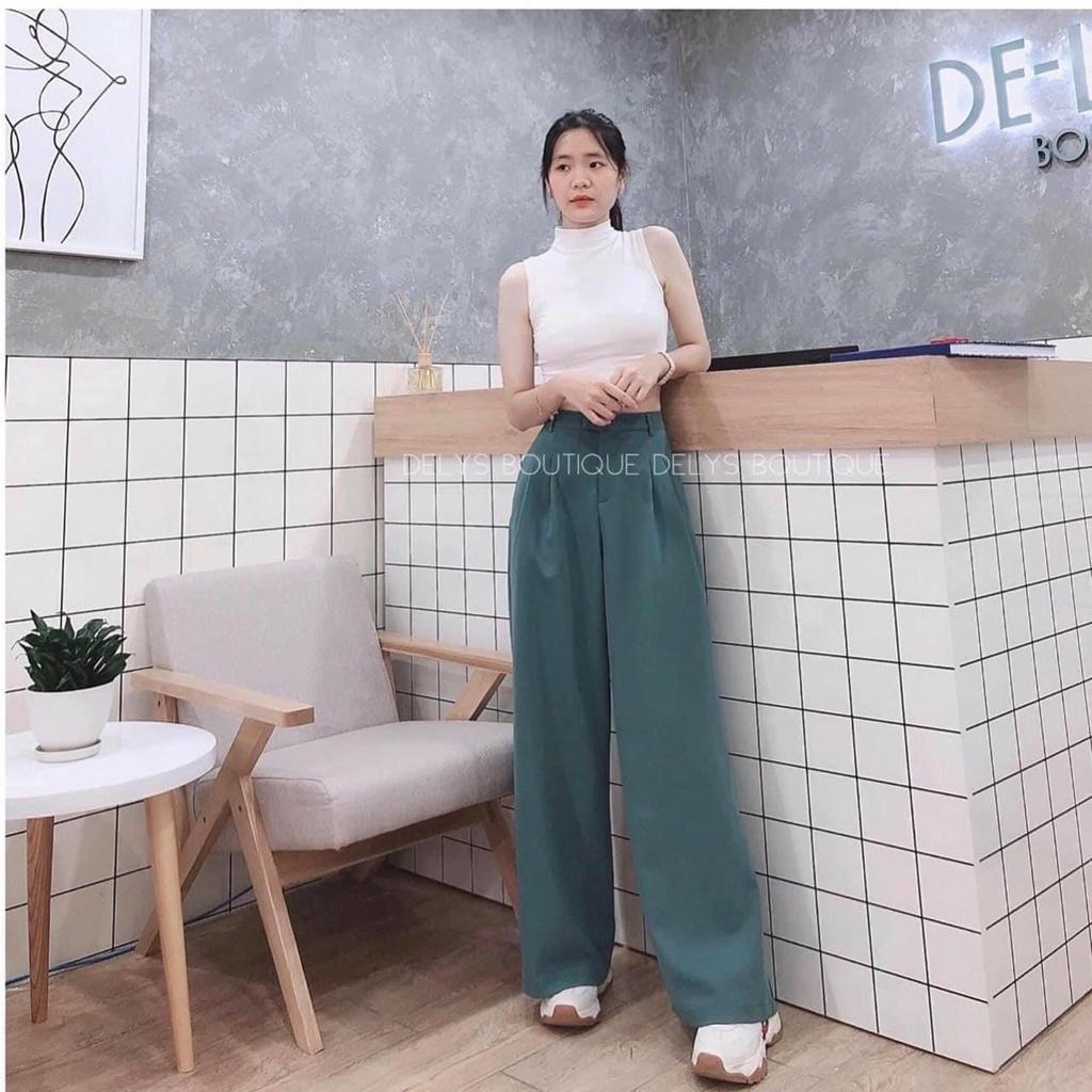 023- SET ÁO CỔ LỌ QUẦN XANH