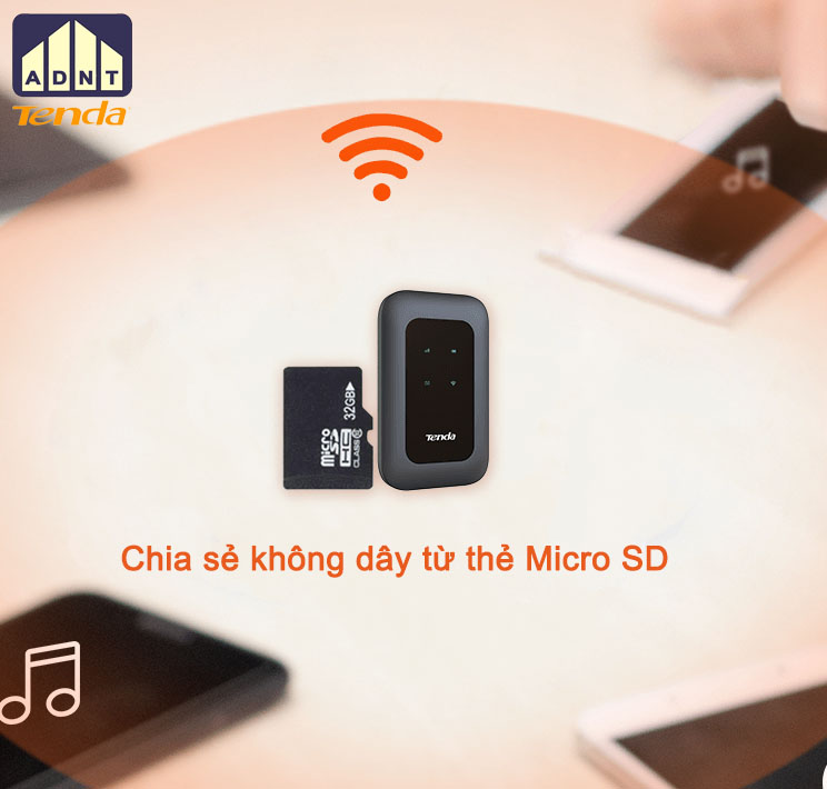 Bộ phát wifi di động sử dụng sim 4G Router 4G180 Tenda hàng chính hãng