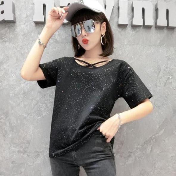 Áo cotton nhũ cách điệu