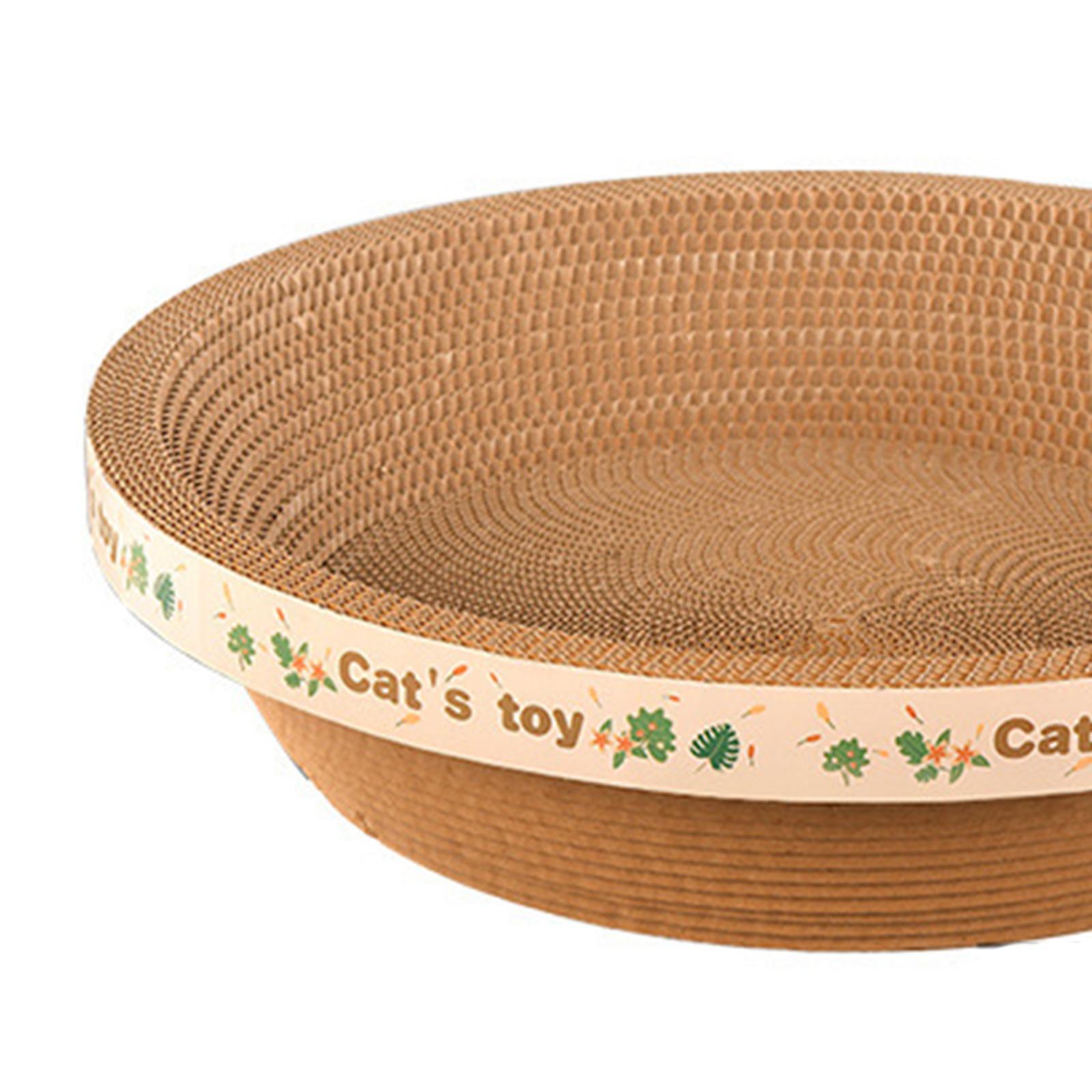 Cat Scratcher Cardboard Durable Round Cat Scratching Board Corrugated for Kitty Playing