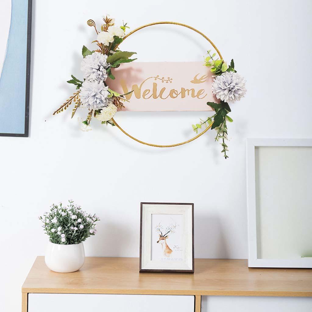 Front door hanging wreath Green