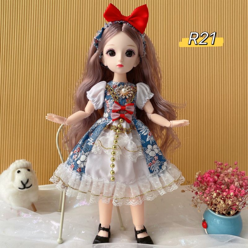 Búp Bê 3D 30cm Xinh Xắn Đáng Yêu B30A - 23 khớp vận động