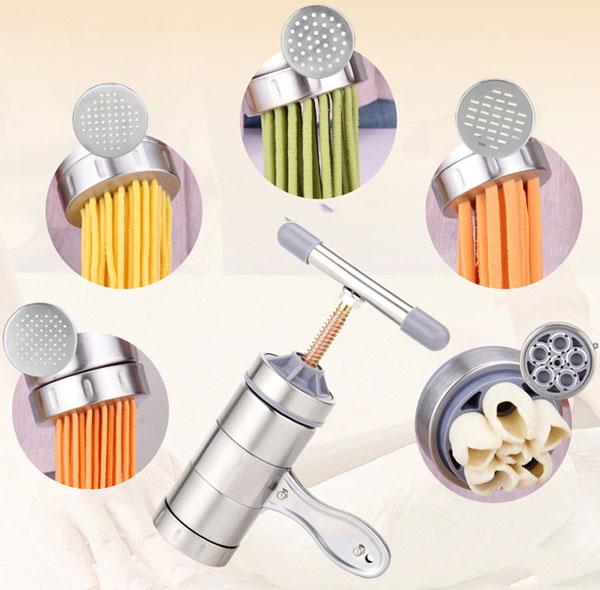 Dụng Cụ Làm Bún Tươi Bằng Inox 5 Đầu Tại Nhà - GDHN Loại Tốt