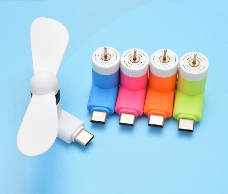 Quạt Mini USB 2 cánh siêu mát, tiện lợi - 4 Loại Cổng Kết Nối ( USB, Iphone, Android, Type C )