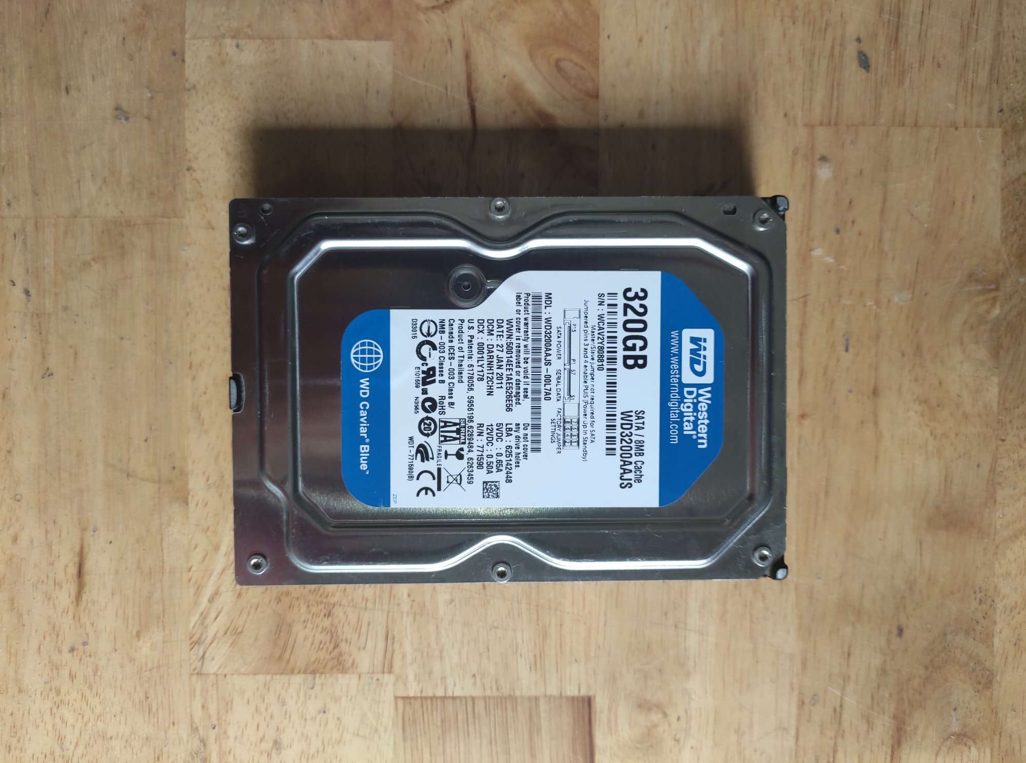 Ổ cứng HDD 320GB Western Digital Chính Hãng.