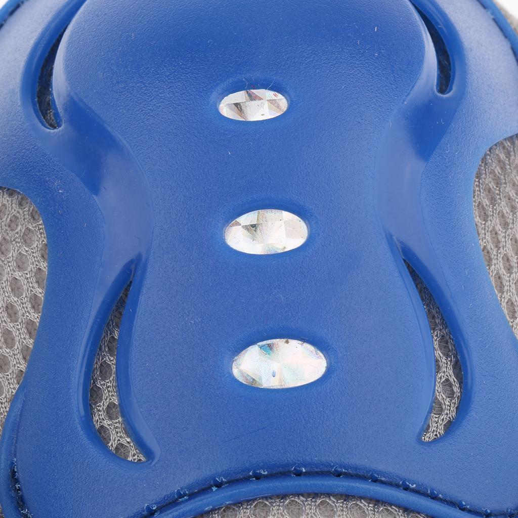 7 Pcs Kid Child Roller Skating Bicycle Helmet Knee Wrist Guard Elbow Pad