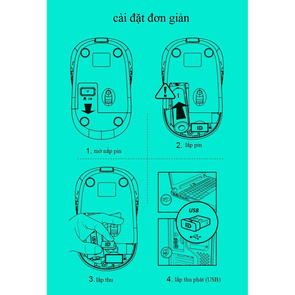 Chuột máy tính không dây cô gái đang quẩy V10