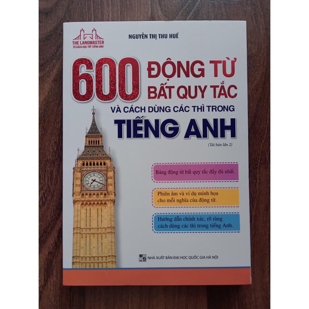 Sách - The Langmaster - 600 động từ bất quy tắc và cách dùng các thì trong tiếng Anh
