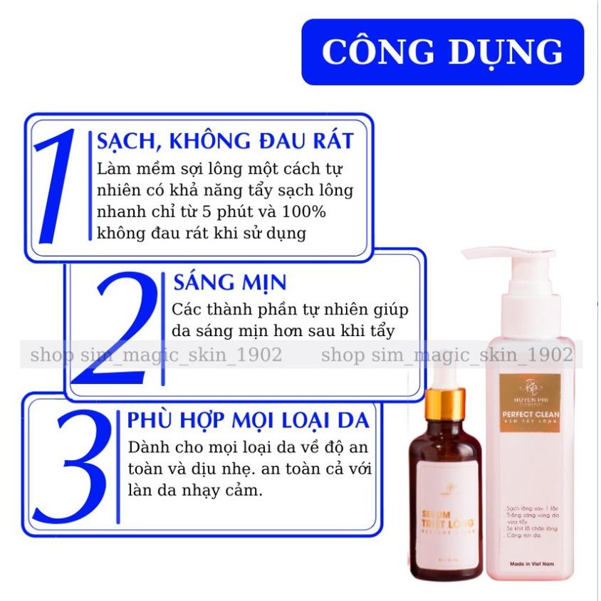 Kem Tẩy Lông Huyền Phi Triệt Sạch Bất Chấp Các Loại Lông ,Tặng Serum Triệt Lông