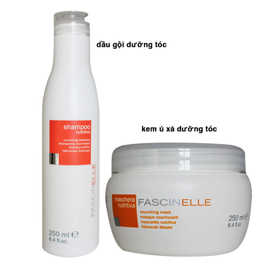 Dầu gội dưỡng tóc khô xơ hư tổn FASCINELLE NOURISHING SHAMPOO DMC006
