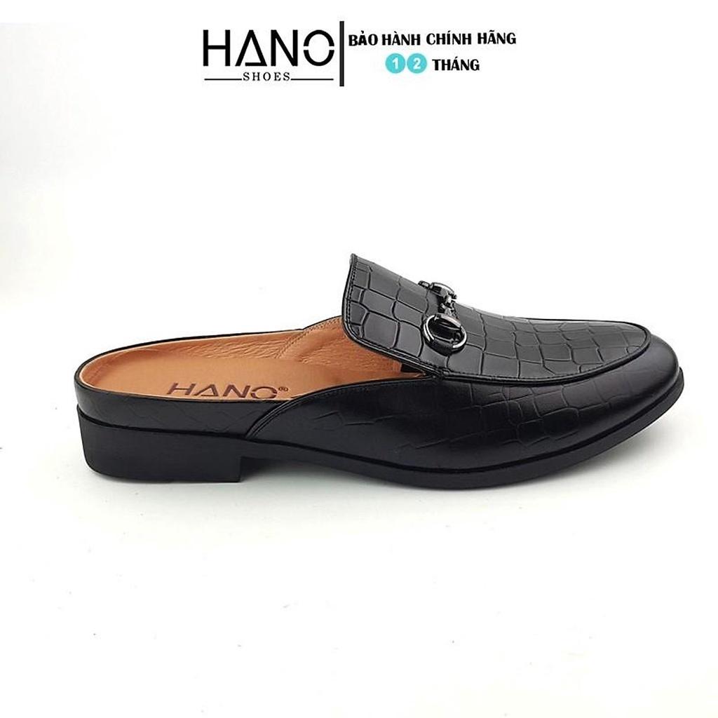 HANO - Giày Sục Nam Da Pu Vân Cá Sấu Khóa Trẻ Trung Chuẩn Xịn Êm chân S1182
