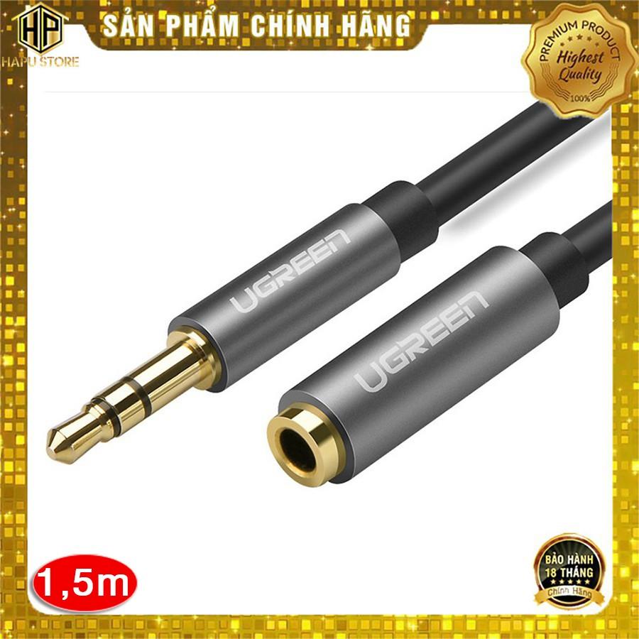 Ugreen 10593 - Cáp Audio 3.5mm nối dài 1,5m chính hãng - Hàng Chính Hãng