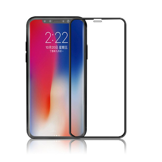 Miếng dán kính cường lực Full 3D Baseus cho iPhone XS / iPhone X (mỏng 0.3mm, Full màn 3D, Phủ Nano) - Hàng chính hãng