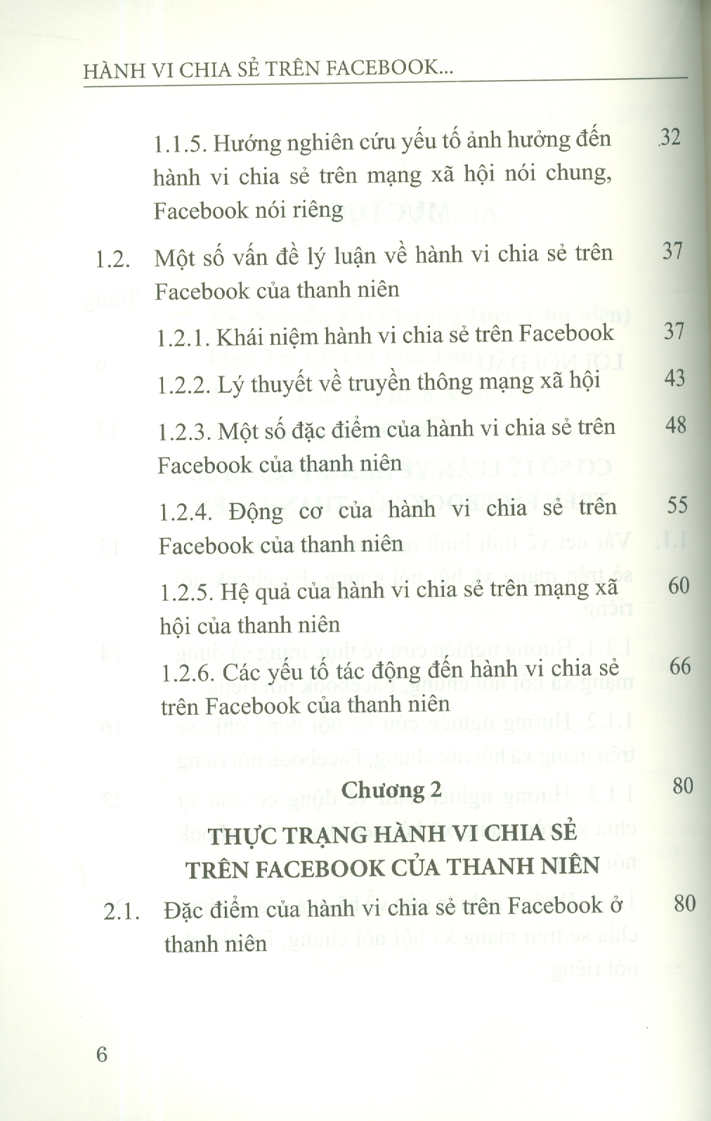 Hành Vi Chia Sẻ Trên F.a.c.e.b.o.o.k Của Giới Trẻ Hiện Nay (Sách Chuyên Khảo)