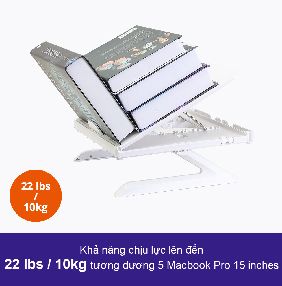 Giá đỡ đa năng cho laptops, notebooks, tablets 10-17 inches có thể điều chỉnh 9 cấp độ, kèm giá đỡ điện thoại, khay lưu trữ cáp Tronsmart D07 - Hàng chính hãng